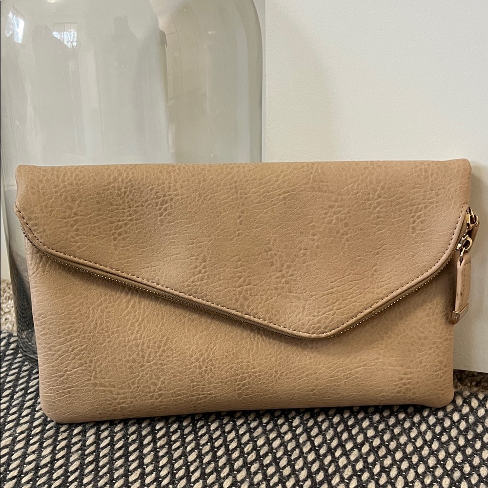 VICI Elegant Tan Clutch Bag